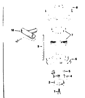 Rewind Starter Number 59537 Diagram and Parts List for 200633111  Craftsman Engine