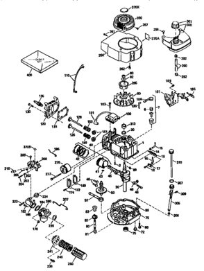 Engine 143.964000 (71/143) Diagram and Parts List for 143964000  Craftsman Engine