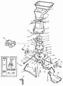 Page A Diagram and Parts List for 833796885  Craftsman Chipper Shredder