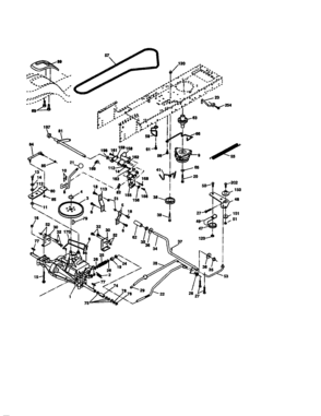 Ground Drive Diagram and Parts List for 917274033  Craftsman Lawn Tractor