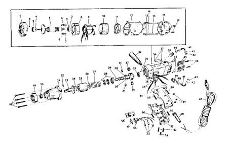 Unit Parts Diagram and Parts List for 31518821  Craftsman Wrench
