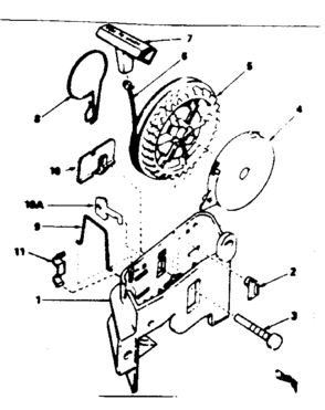 Part Location Diagram of 590462 Craftsman Starter assembly
