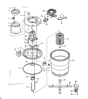 Unit Diagram and Parts List for 113179041  Craftsman Filters & Accessories