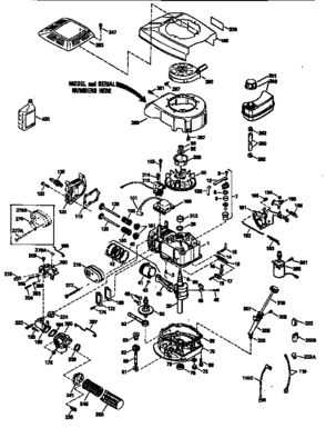Replacement Parts Diagram and Parts List for 143945302  Craftsman Engine