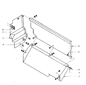Splashguard Assembly Diagram and Parts List for 2894  Craftsman Lathe