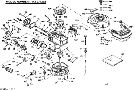 Part Location Diagram of 610946 Craftsman Stator assembly