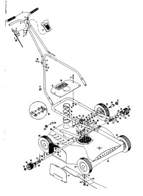 Replacement Parts Diagram and Parts List for 13188451  Craftsman Lawn Mower