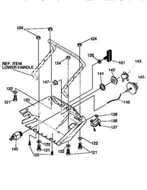 Frame Components Diagram and Parts List for 88414  Craftsman Snow Blower