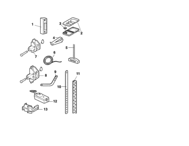 Installation Parts Diagram and Parts List for 13953904D  Craftsman Garage Door Opener