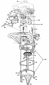 Page C Diagram and Parts List for 841720090  Craftsman Auger