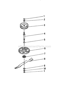 Page B Diagram and Parts List for 842243290  Craftsman Lawn Mower