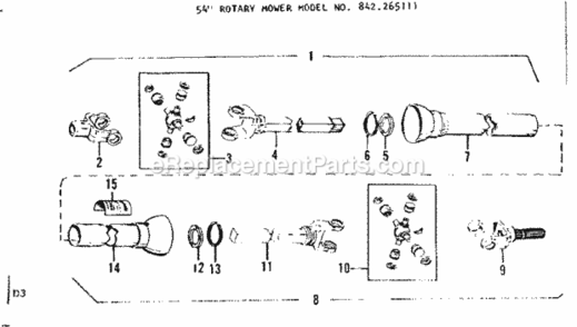 Part Location Diagram of 13678 Craftsman Yoke Assembly
