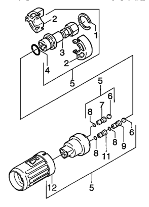 Nozzle Diagram and Parts List for 74271  Craftsman Pressure Washer