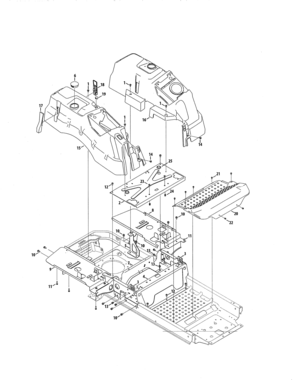 Console/floor Board Diagram and Parts List for 247204200  Craftsman Engine