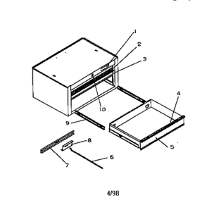 Unit Parts Diagram and Parts List for 706650300  Craftsman Tool Stand & Cart