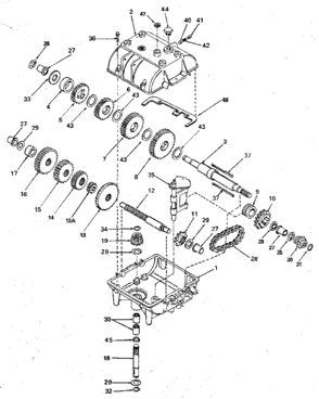 Replacement Parts Diagram and Parts List for 143745-A  Craftsman Lawn Tractor
