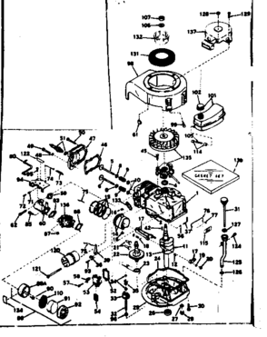 Part Location Diagram of 30126A Craftsman Crankshaft