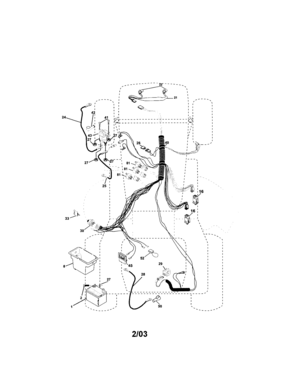 Electrical Diagram and Parts List for 917273160  Craftsman Lawn Tractor