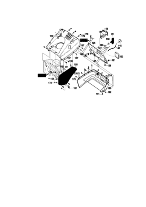 Belt Cover Diagram and Parts List for C950-52735-0  Craftsman Snow Blower