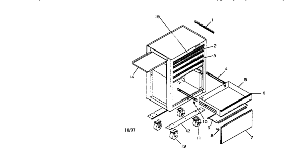 Part Location Diagram of A10283-ER Craftsman Side shelf