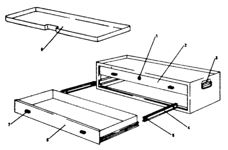 Unit Parts Diagram and Parts List for 706653220  Craftsman Tool Stand & Cart