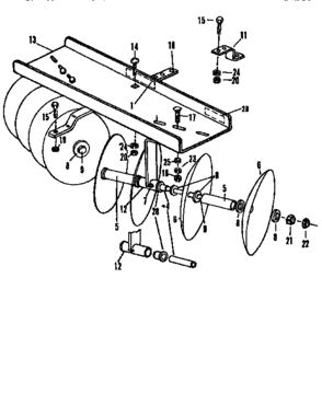 Disk Harrow Diagram and Parts List for 757242341  Craftsman Lawn Tractor