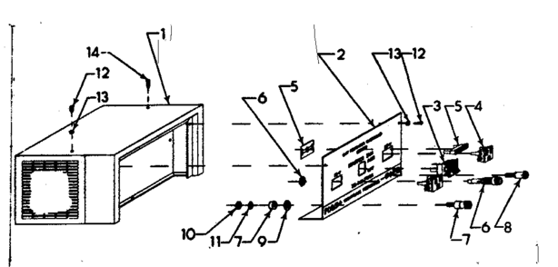 Control Panel Cover Diagram and Parts List for 580321810  Craftsman Engine