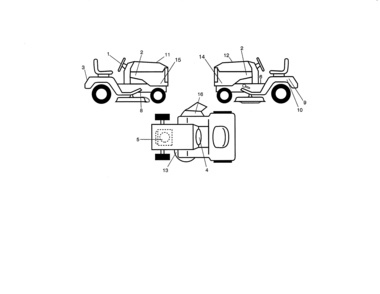 Decals Diagram and Parts List for 917255840  Craftsman Lawn Tractor