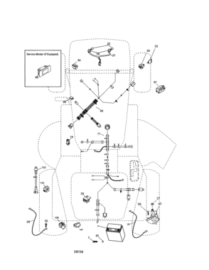 Electrical Diagram and Parts List for 917991651  Craftsman Lawn Tractor