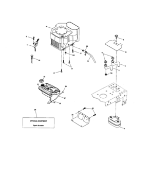 Engine Diagram and Parts List for 917275902  Craftsman Lawn Tractor