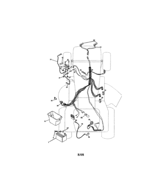 Electrical Diagram and Parts List for 917273402  Craftsman Lawn Tractor