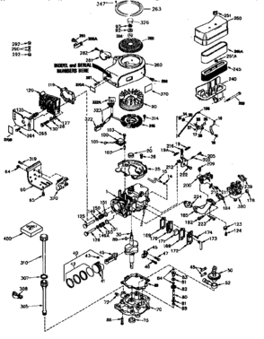 Replacement Parts Diagram and Parts List for 143948000  Craftsman Engine