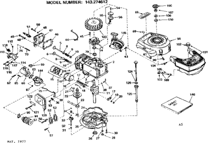 Part Location Diagram of 595606 Briggs and Stratton Manifold-intake