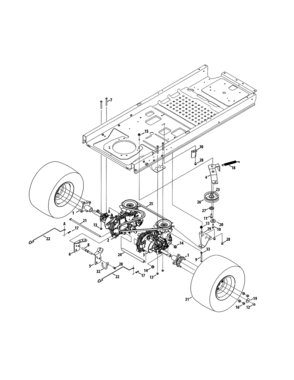 Transmission/wheel Hub Diagram and Parts List for 247277750  Craftsman Engine