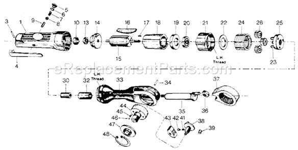 Unit Parts Diagram and Parts List for 875188020  Craftsman Wrench