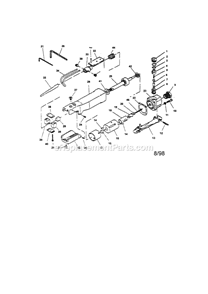Mini Air Saw Diagram and Parts List for 875188680  Craftsman Table Saw