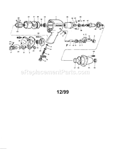 Impact Wrench Diagram and Parts List for 875188992  Craftsman Wrench