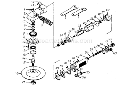 Sander Diagram and Parts List for 875190240  Craftsman Sander Polisher