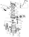 Motor Assy Diagram and Parts List for 87519551  Craftsman Compressor