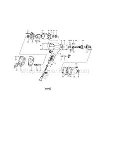 Impact Wrench Diagram and Parts List for 875198641  Craftsman Wrench