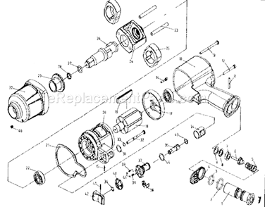 Wrench Diagram and Parts List for 875198650  Craftsman Wrench
