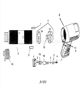 Page A Diagram and Parts List for 875198970  Craftsman Hammer Drill