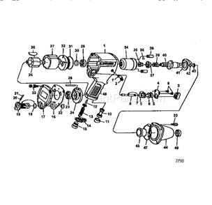 Air 3/8" Impact Wre... Diagram and Parts List for 875199030  Craftsman Wrench
