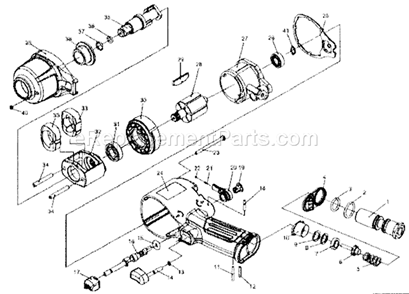 Wrench Diagram and Parts List for 875199860  Craftsman Wrench
