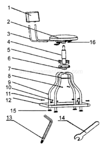 Part Location Diagram of 9000-16 Craftsman Lock Knobs
