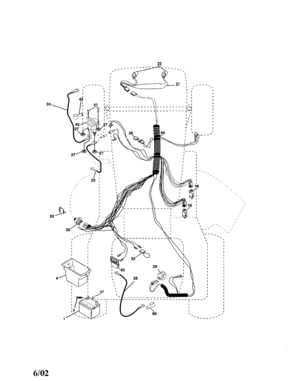 Electrical Diagram and Parts List for 917271750  Craftsman Lawn Tractor