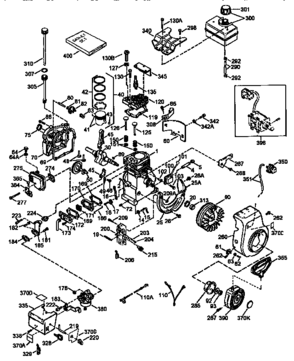 Engine (71/143) 143.975001 Diagram and Parts List for 143975001  Craftsman Engine