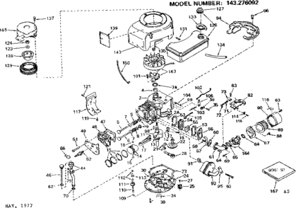 Part Location Diagram of 34287 Craftsman Control assembly