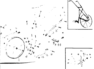 Replacement Parts Diagram and Parts List for 1844  Craftsman Cultivator