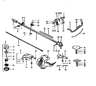 Part Location Diagram of 530094566 Husqvarna Shaft-Flex (57in.).